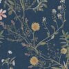 Rebel Walls pilttapeet Storm Flowers, Ocean Blue R19358