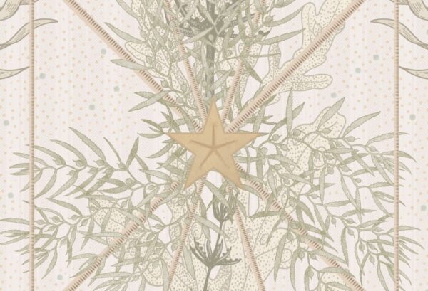 r19367_closeup1 Rebel Walls pilttapeet Seaweed & Stars, Sand R19367