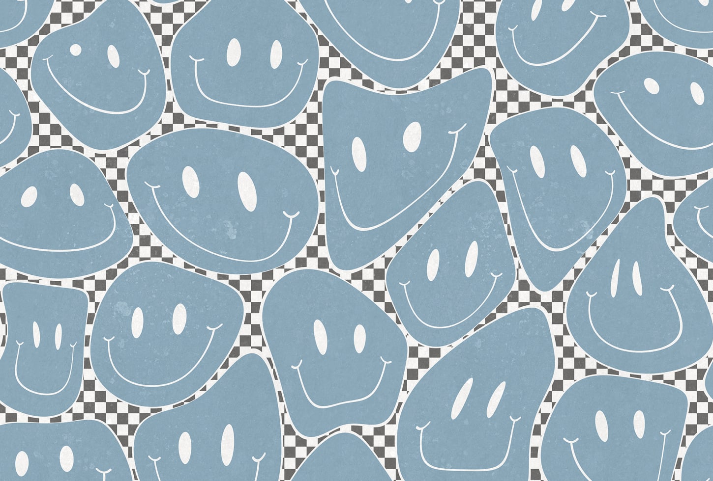 Rebel Walls pilttapeet Happy Rebel, Blue Chess R19370