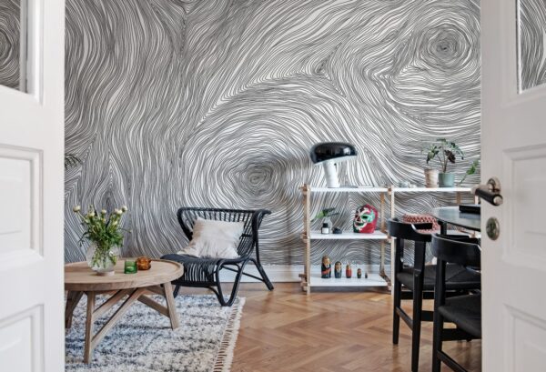 Rebel Walls pilttapeet Serenity Graphite R19382