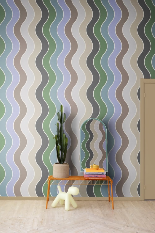 Rebel Walls pilttapeet Seventies Waves, Rainbow R19420