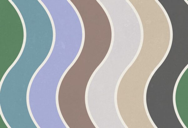 Rebel Walls pilttapeet Seventies Waves, Rainbow R19420