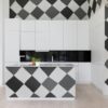 Rebel Walls pilttapeet Tremble, Black & White R19429