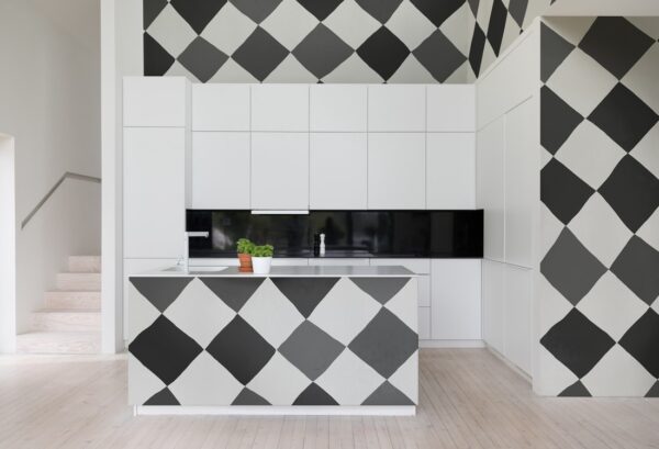 Rebel Walls pilttapeet Tremble, Black & White R19429