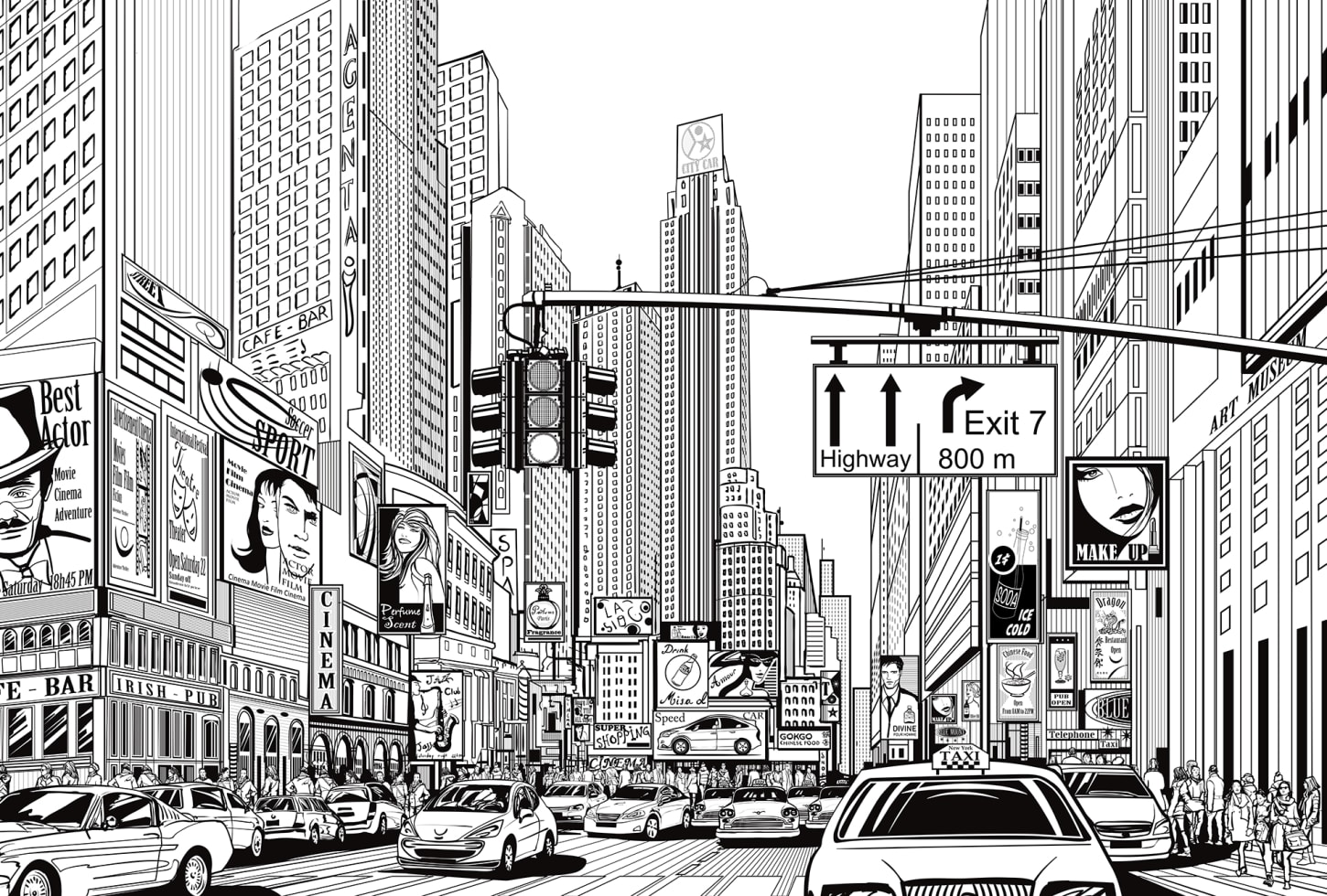 Rebel Walls pilttapeet Cartoon City Kids R19446