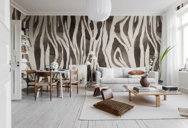 Rebel Walls pilttapeet Zebra Stripes, Brown R19447