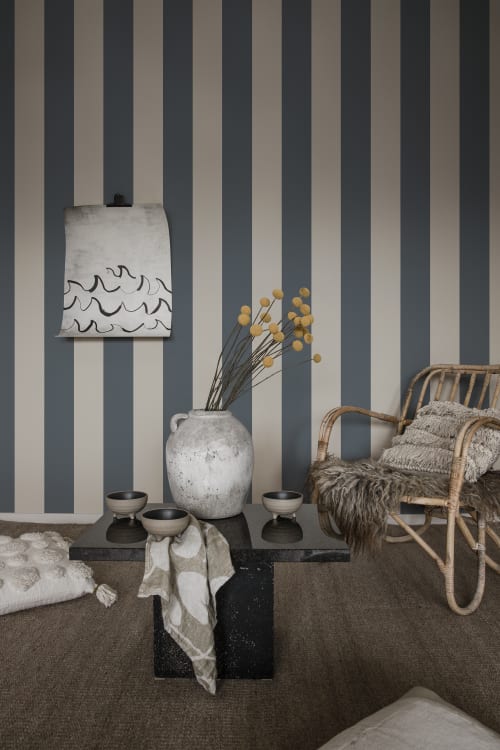 Sandberg tapeet Magnus, Indigo Blue S10105
