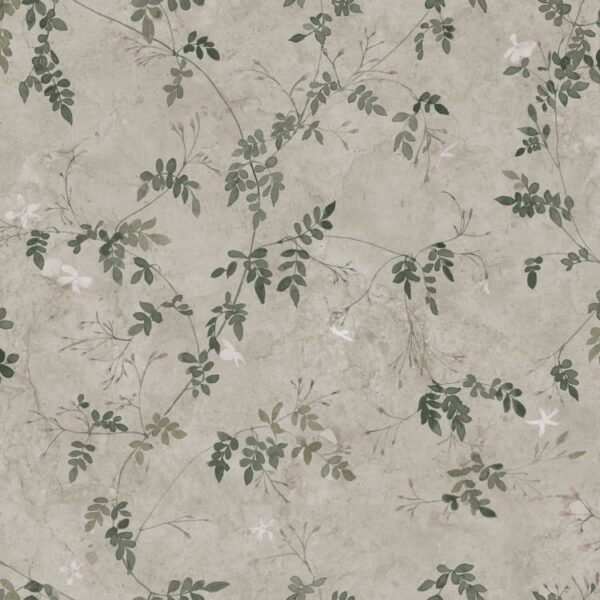 Sandberg tapeet Irene, Olive Green S10112