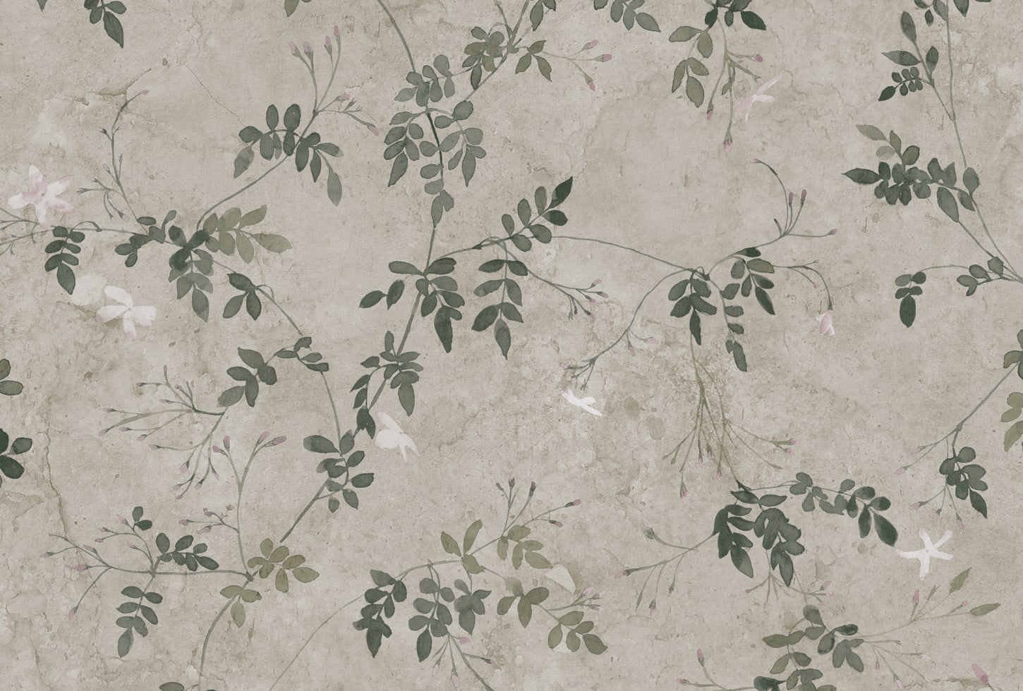 Sandberg tapeet Irene, Olive Green S10112