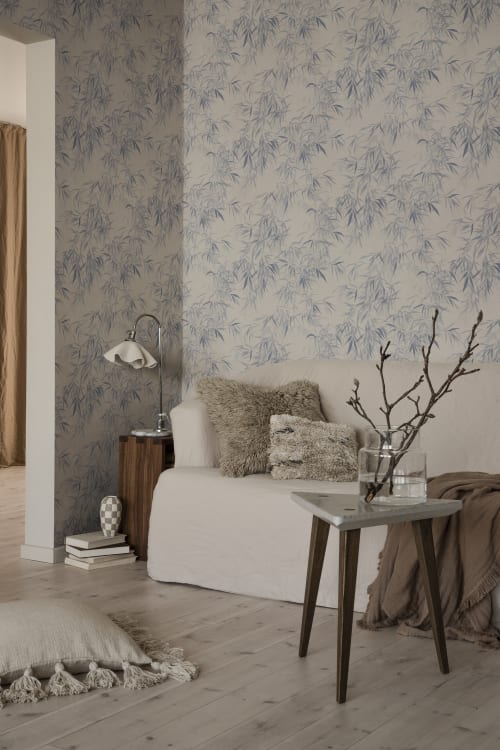 Sandberg tapeet Jon, Indigo Blue S10115