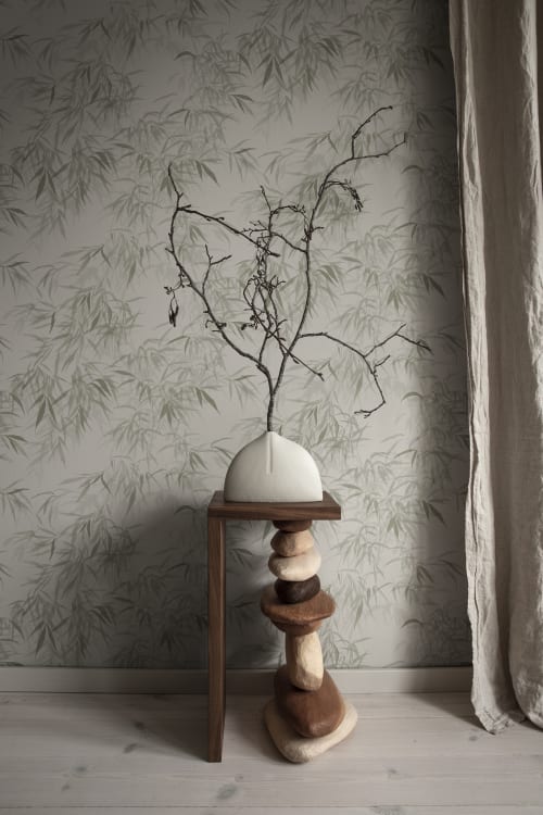 Sandberg tapeet Jon, Olive Green S10116