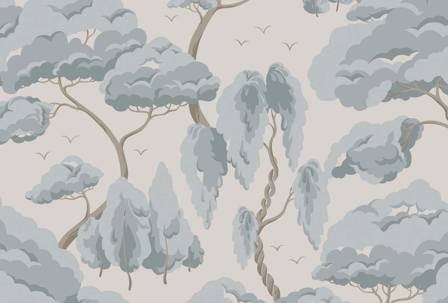 Sandberg tapeet Kristoffer Misty Blue S10125