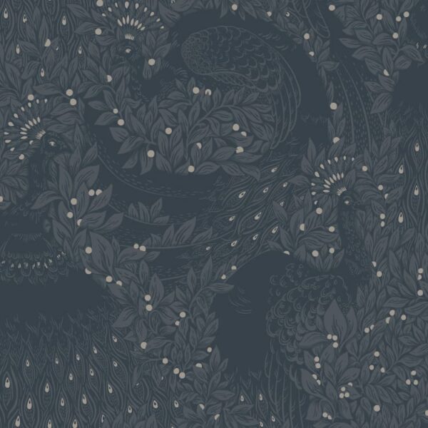 Sandberg tapeet Evelina Indigo Blue S10126
