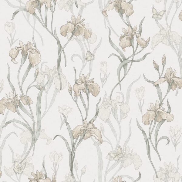 Sandberg tapeet Iris Powder Pink S10135