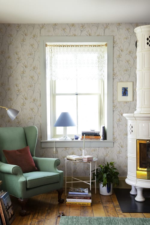 Sandberg tapeet Iris Amber S10136