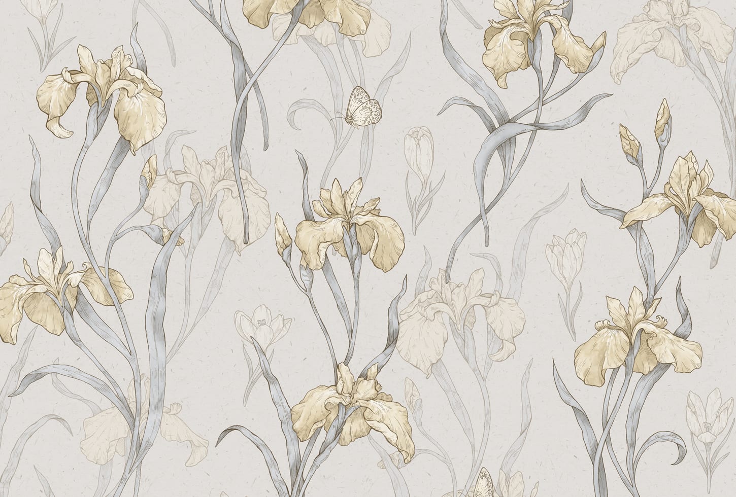 Sandberg tapeet Iris Amber S10136
