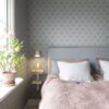 Sandberg tapeet Maskrosen, Soft Blue S10138
