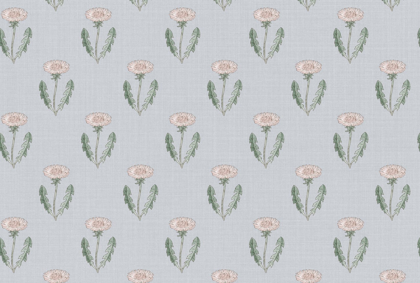 Sandberg tapeet Maskrosen, Soft Blue S10138