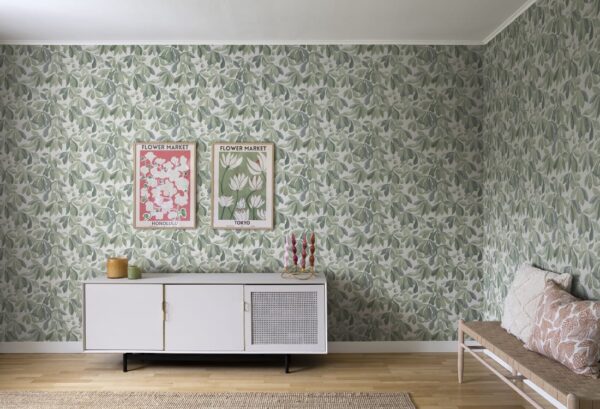 Sandberg tapeet Kersti Spring Green S10144