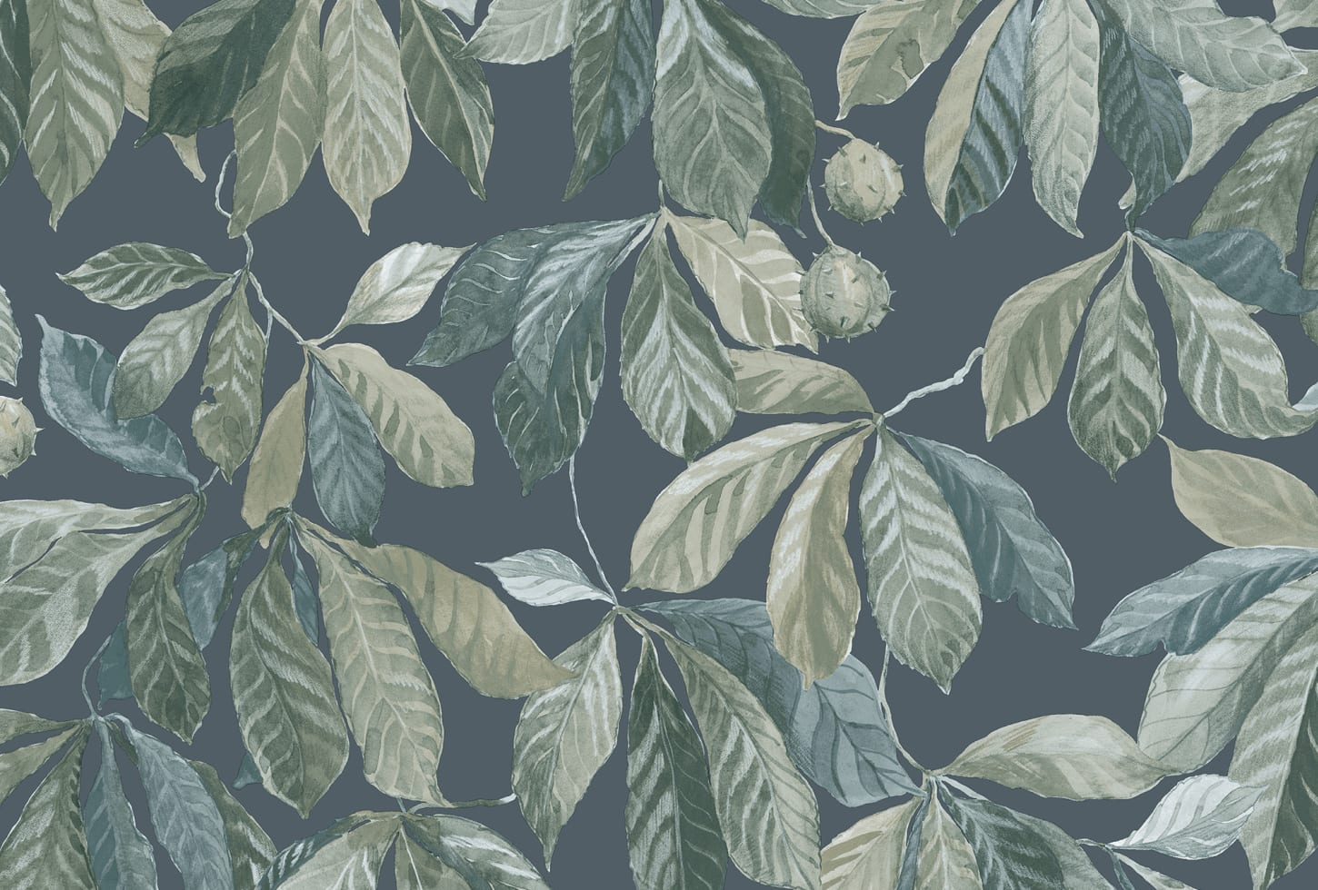 Sandberg tapeet Kersti Indigo S10146