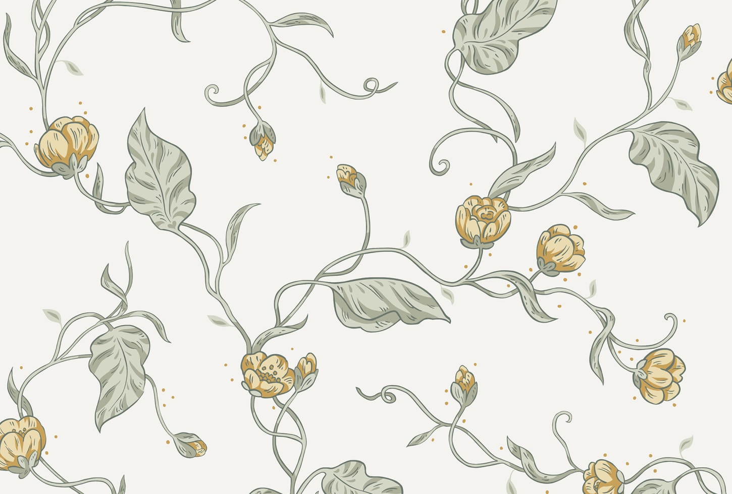 Sandberg tapeet Elmire Spring Green S10147