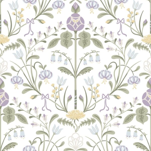 Sandberg tapeet Till Carl Lilac S10154