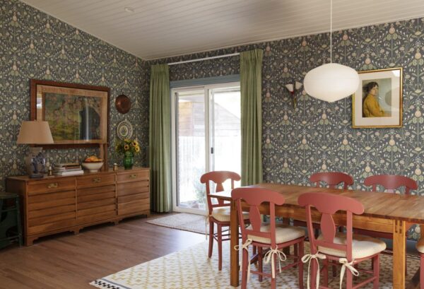Sandberg tapeet Till Carl Indigo S10155