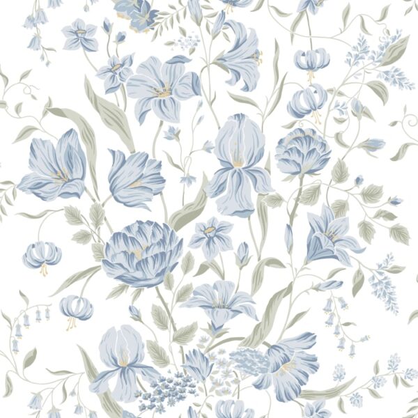 Sandberg tapeet Karins Bukett, Sky Blue S10162
