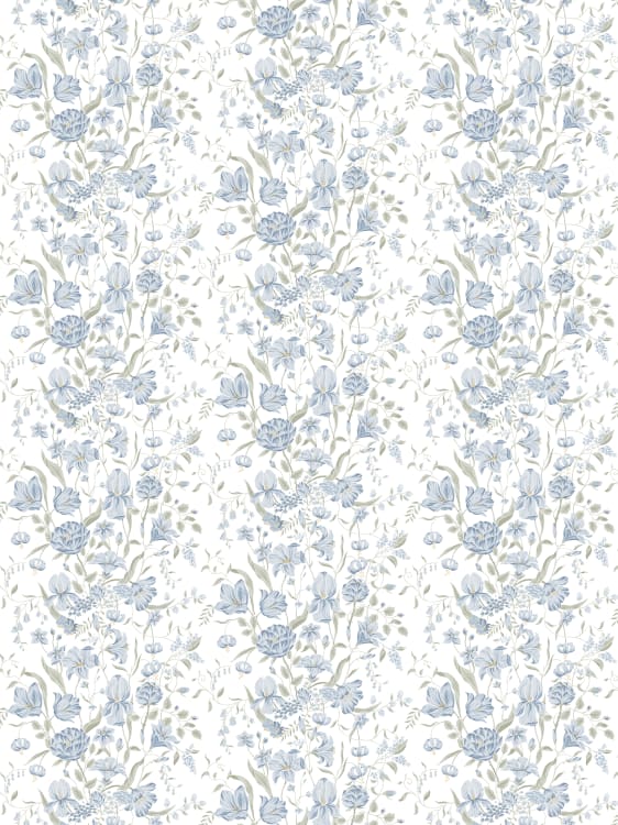 Sandberg tapeet Karins Bukett, Sky Blue S10162