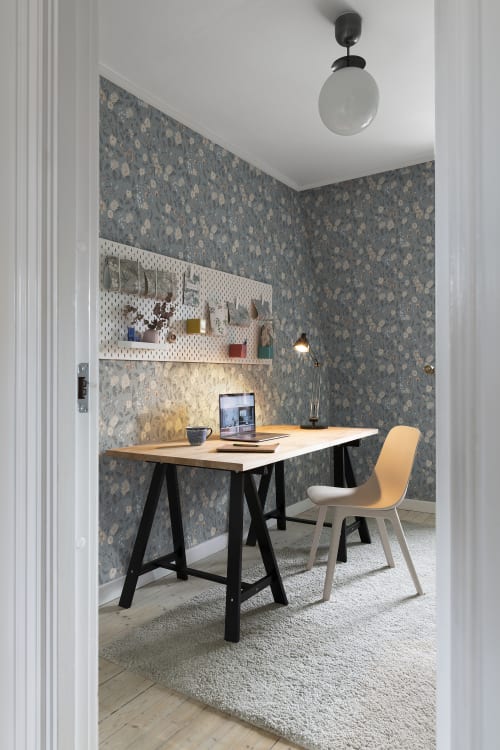 Sandberg tapeet Till Karin Folklore Blue S10165
