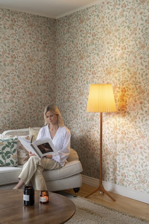 Sandberg tapeet Till Karin Spring Green S10166