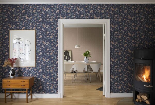 Sandberg tapeet Till Karin Midnight Blue S10167