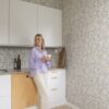 Sandberg tapeet Kvitten Lilac S10169
