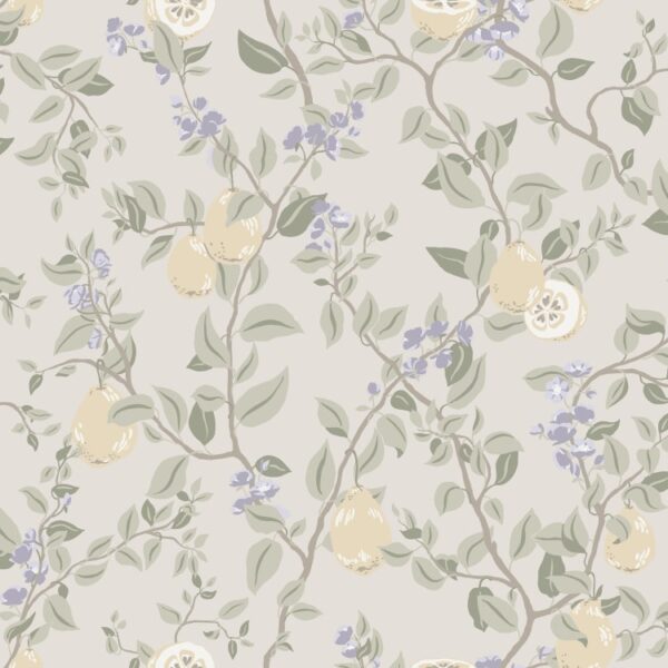 Sandberg tapeet Kvitten Lilac S10169