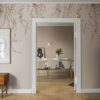 Sandberg pilttapeet Aralia, Burgundy S10175