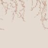 Sandberg pilttapeet Aralia, Burgundy S10175