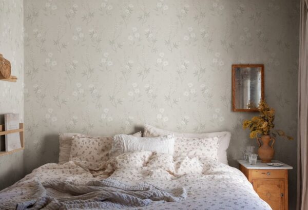 Sandberg tapeet Emma, Linen S10184