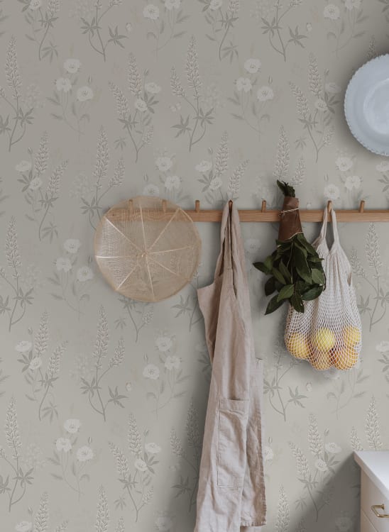 Sandberg tapeet Emma, Linen S10184
