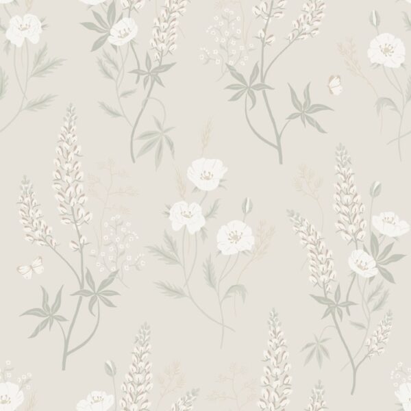 Sandberg tapeet Emma, Linen S10184