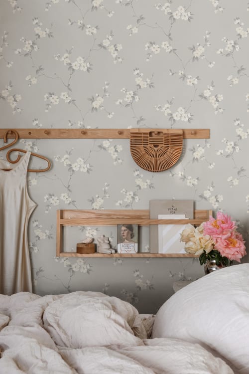 Sandberg tapeet Engla, Mineral Gray S10187