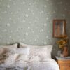 Sandberg tapeet Engla, Sage Green S10188