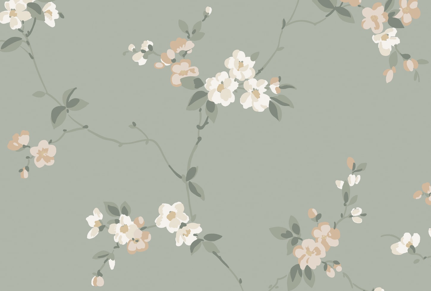 Sandberg tapeet Engla, Sage Green S10188