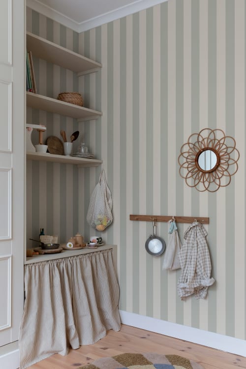 Sandberg tapeet Sam, Sage Green S10199