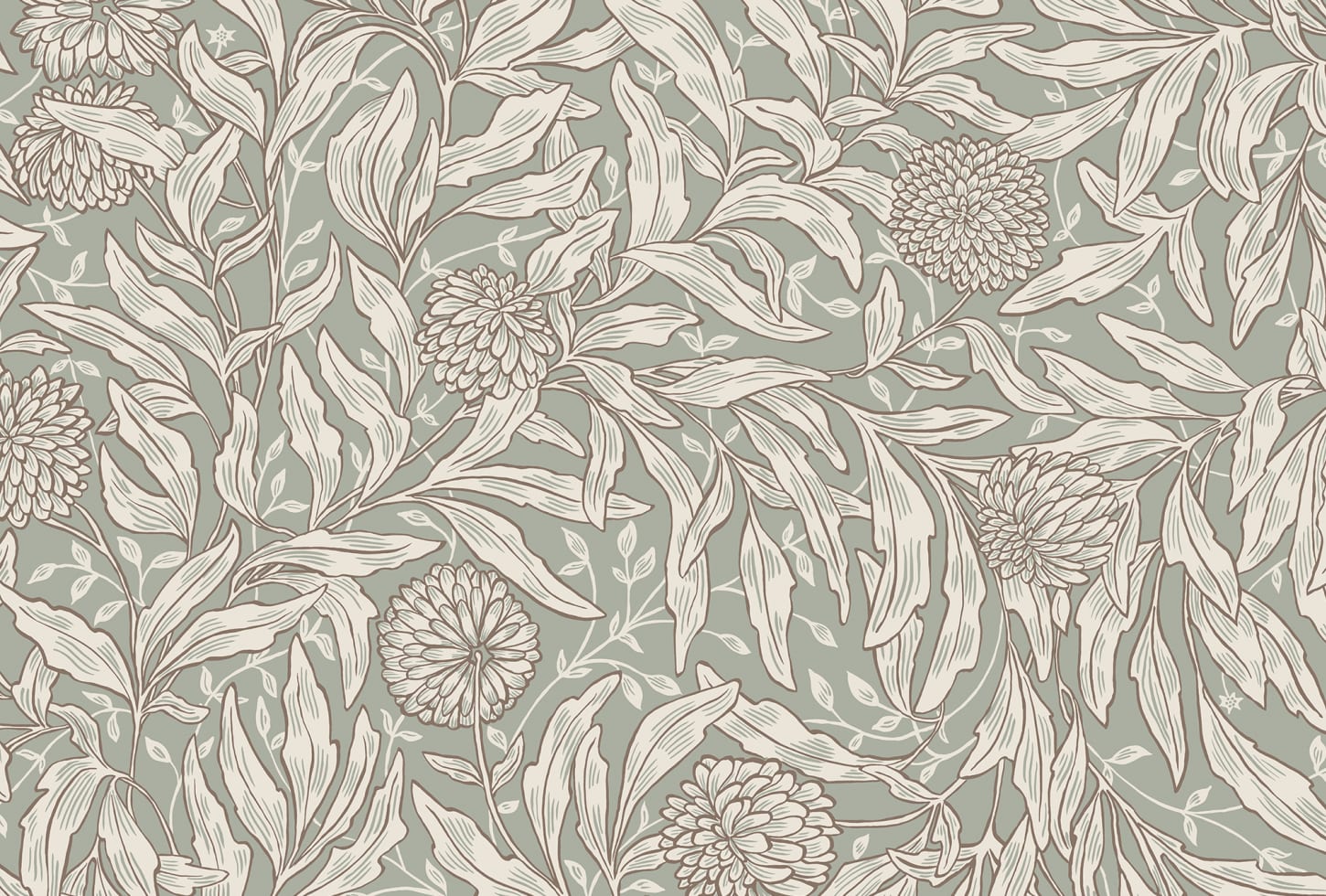 Sandberg tapeet Olof, Sage Green S10204