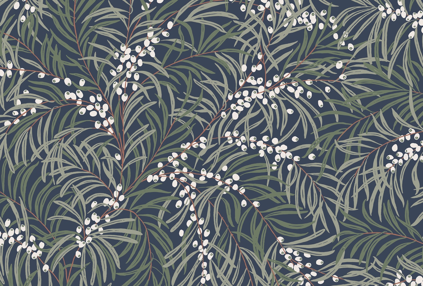 Sandberg tapeet Idun, Classic Blue S10208