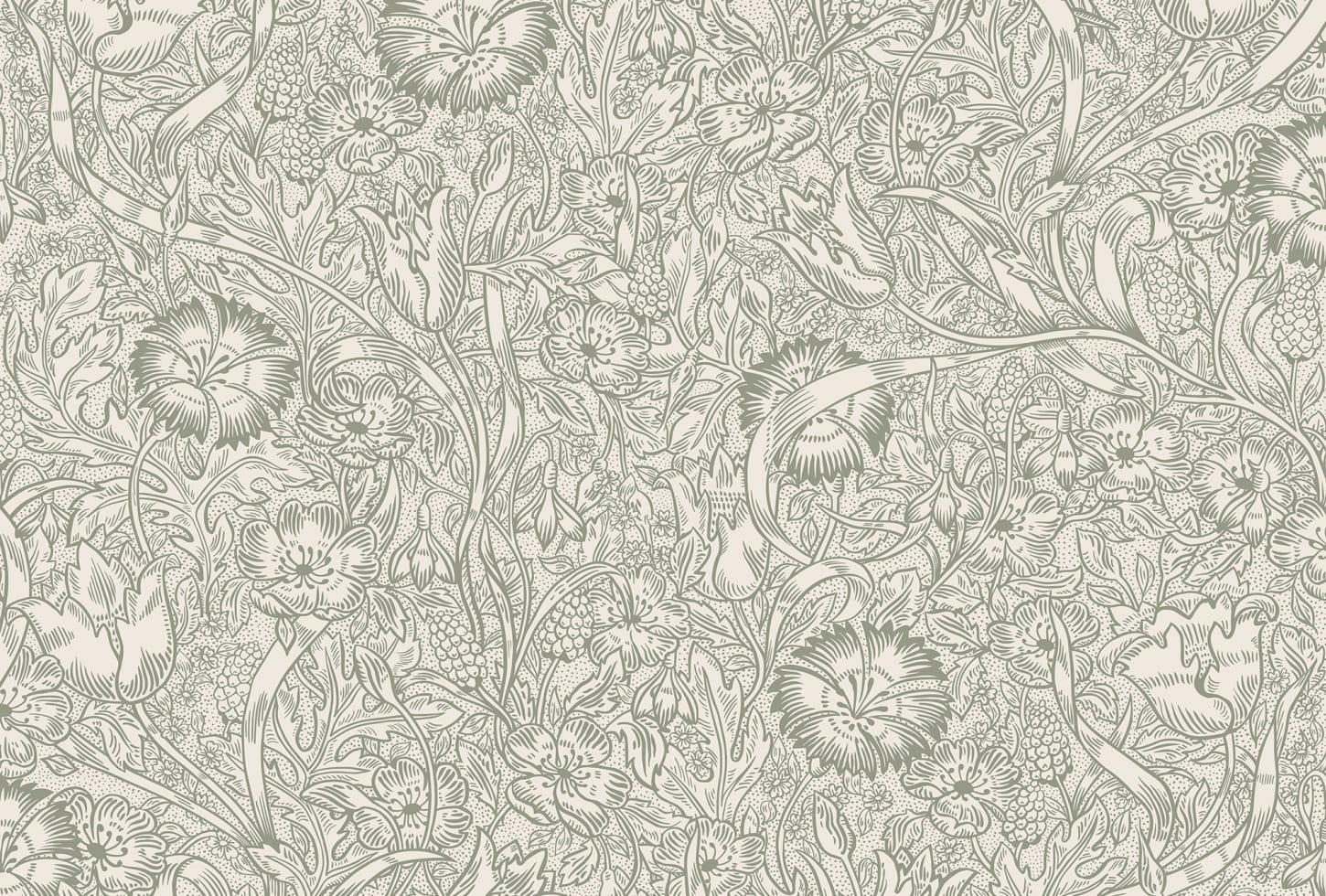 Sandberg tapeet Caroline, Moss Green S10210