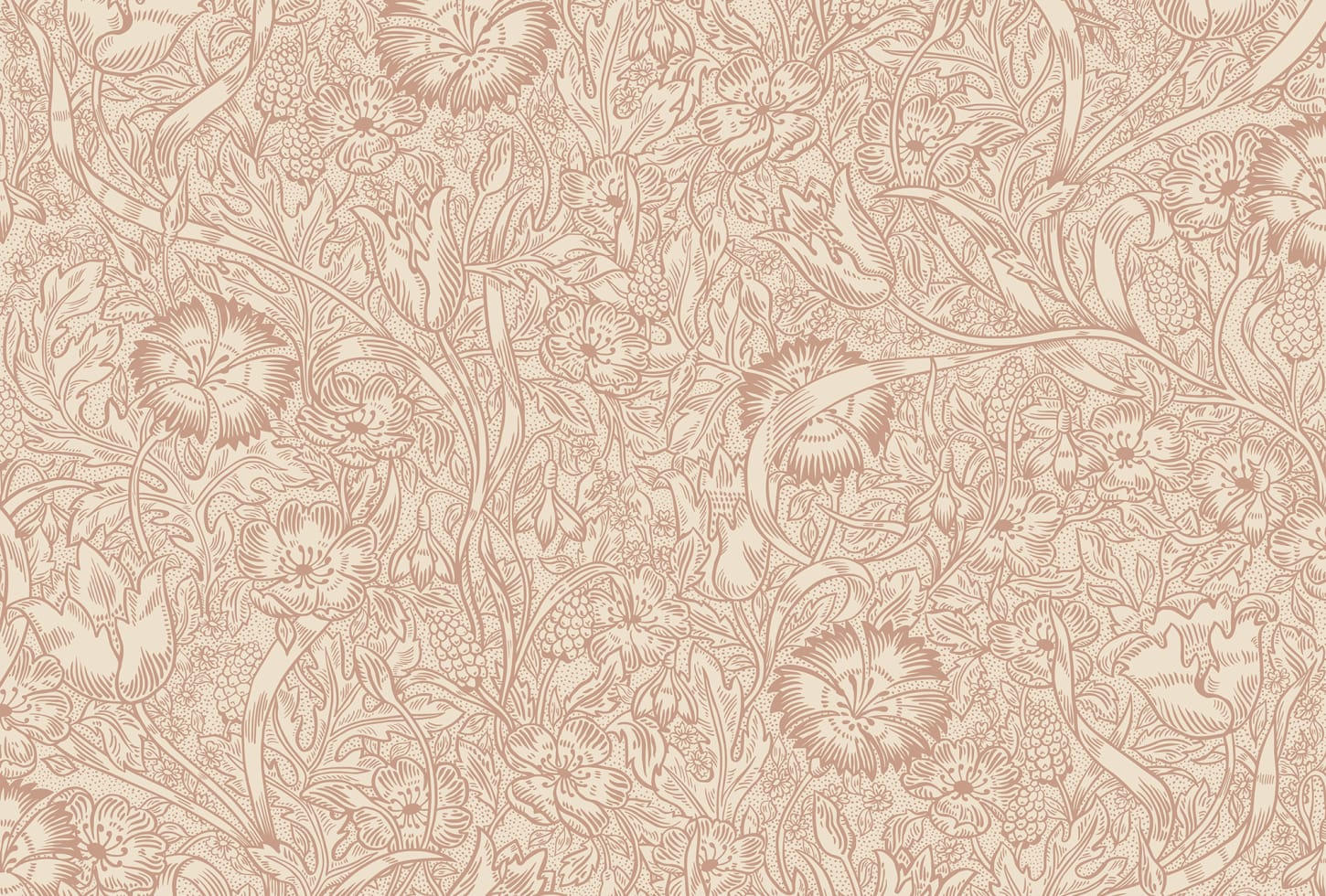 Sandberg tapeet Caroline, Terracotta S10211