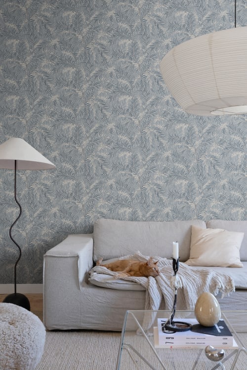Sandberg tapeet Idun, Misty Blue S10226