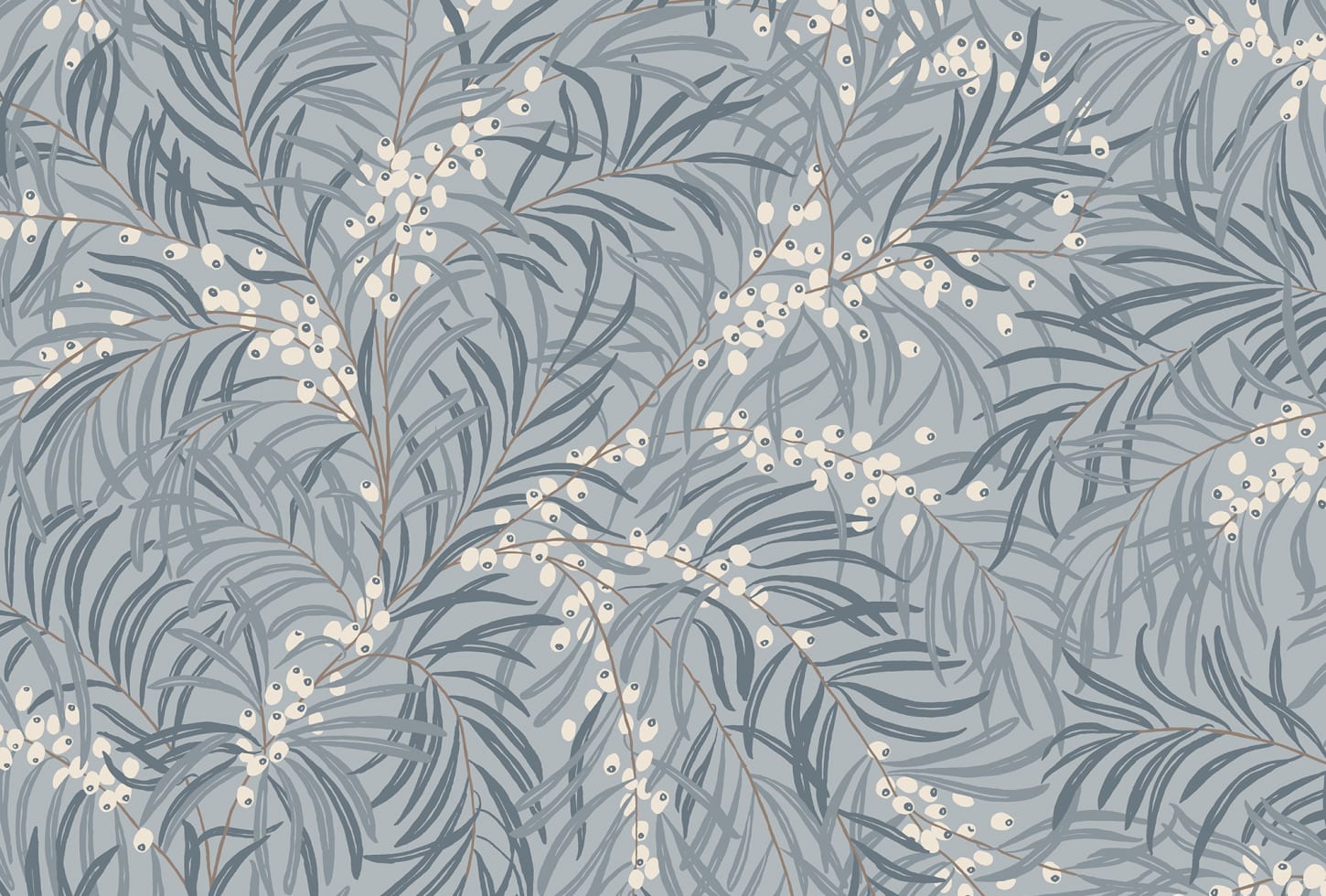 Sandberg tapeet Idun, Misty Blue S10226