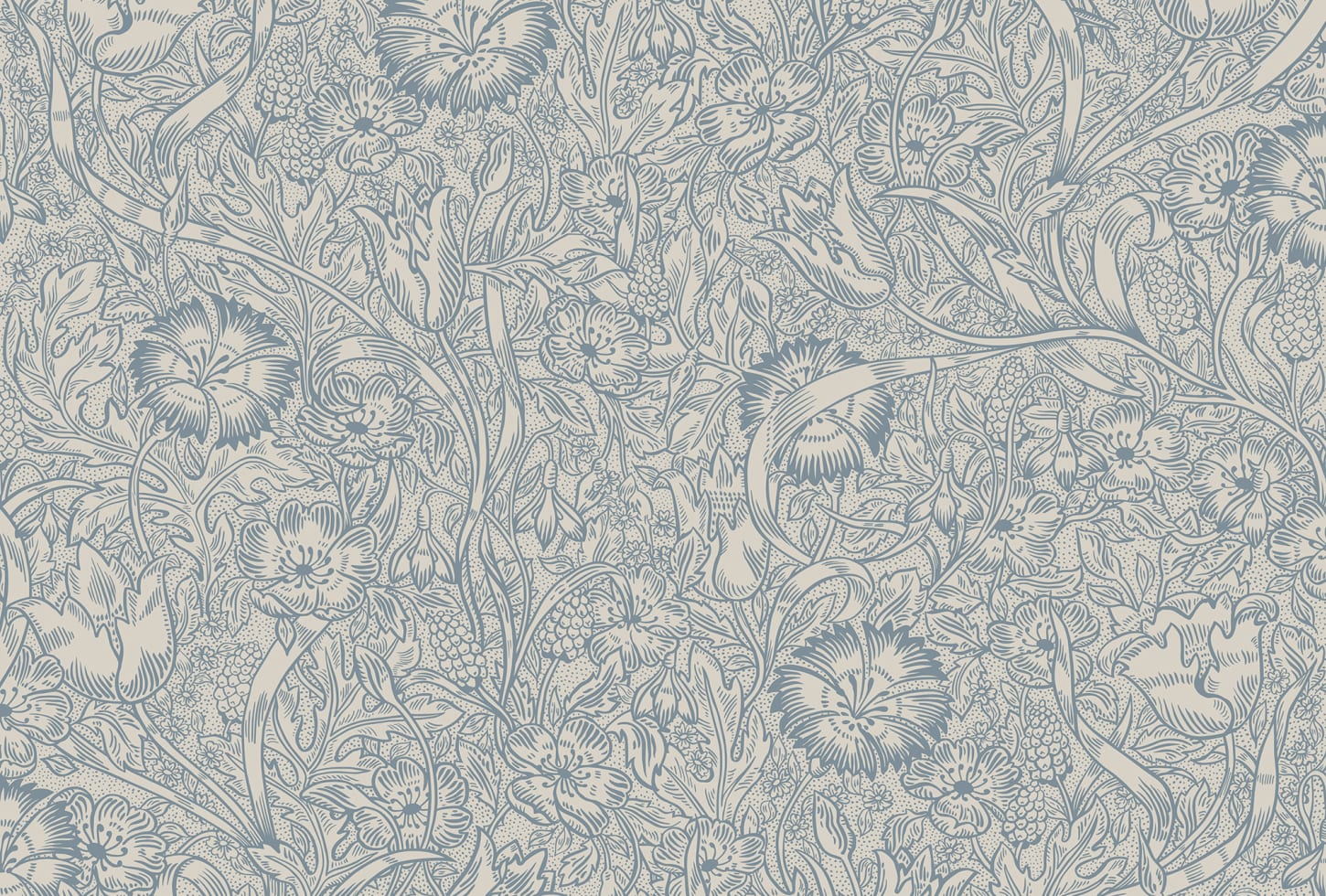 Sandberg tapeet Caroline, Indigo Blue S10227